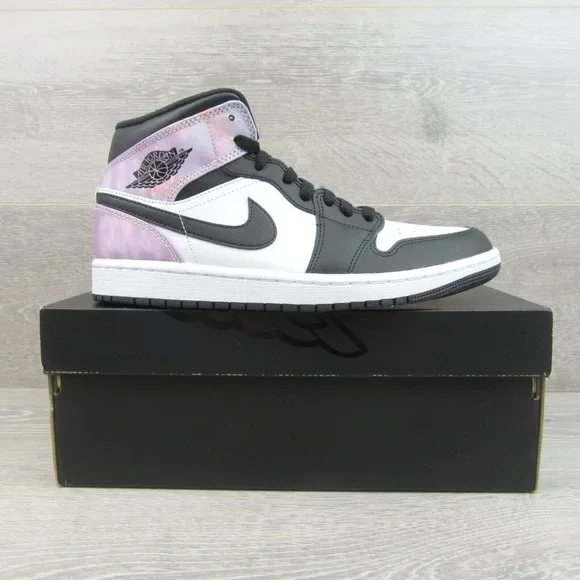 Air Jordan 1 Mid SE Zen Master Tie- Dye Sneakers Mens Size 9.5 NEW - Picture 2 of 15
